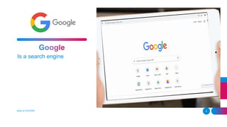 ADD A FOOTER 4
Is a search engine
 