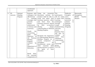 In Service Training Program Example Sample Template for In-service training for teachers.docx