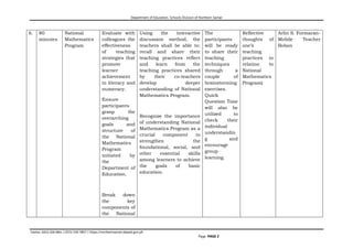 In Service Training Program Example Sample Template for In-service training for teachers.docx