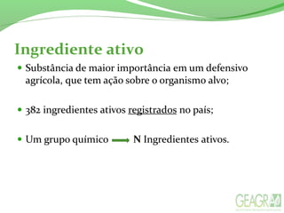 Ingrediente ativo
 