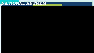 NATIONAL ANTHEM
 