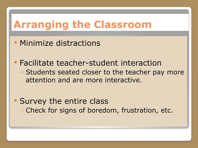 Creating A Productive Learning Environment Ppt Ppt Free Download