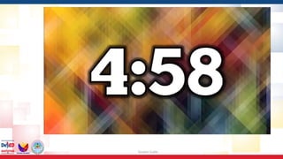 Session Guide
Timer 5 minutes
 