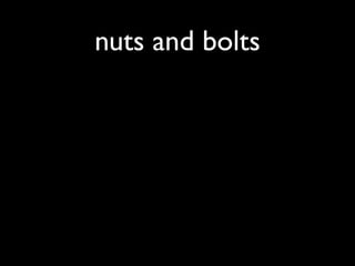 nuts and bolts
 