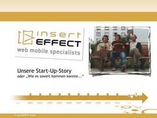 Unsere Start-Up-Story
  oder „Wie es soweit kommen konnte...“




© insertEFFECT GmbH
 