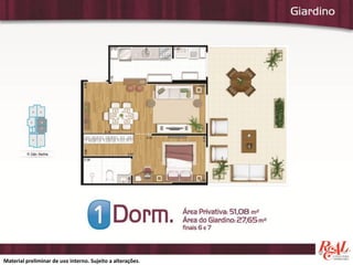 Material preliminar de uso interno. Sujeito a alterações.
 