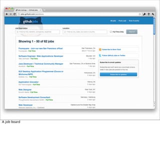 A job board
 