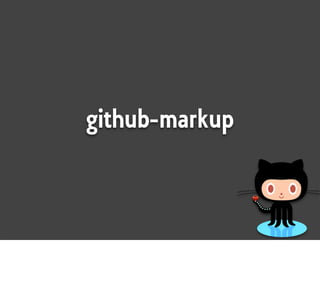 github-markup
 