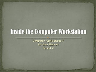 Computer Applications 1 Lindsey Monroe Period 2 