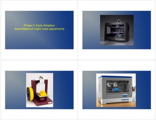 Phase 2: Early Adopters 
Assembled but might need adjustments 
 