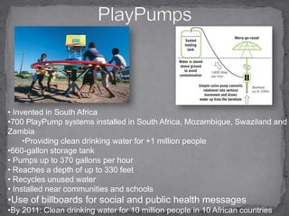  Methane capturing toilets for communal kitchen use WASH (Water, Sanitation, Hygiene) Community-Based Program Involves local community in designing, building, & maintaining new water projects
