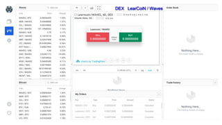 DEX LearCoiN / Waves
 