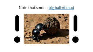 Note that’s not a big ball of mud
 