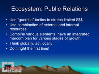 Ecosystem Environment for Starting a Semiconductor Company