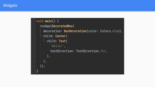 Inside Flutter: Widgets, Elements, and RenderObjects | PDF