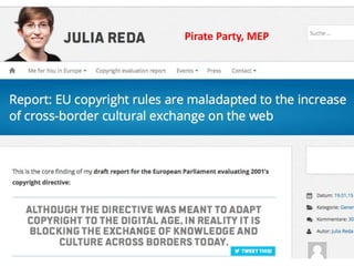 Pirate Party, MEP
 
