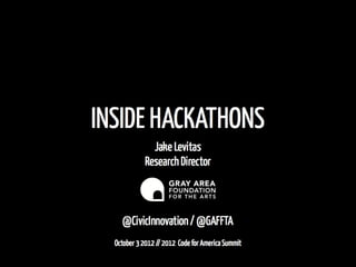 Inside Hackathons