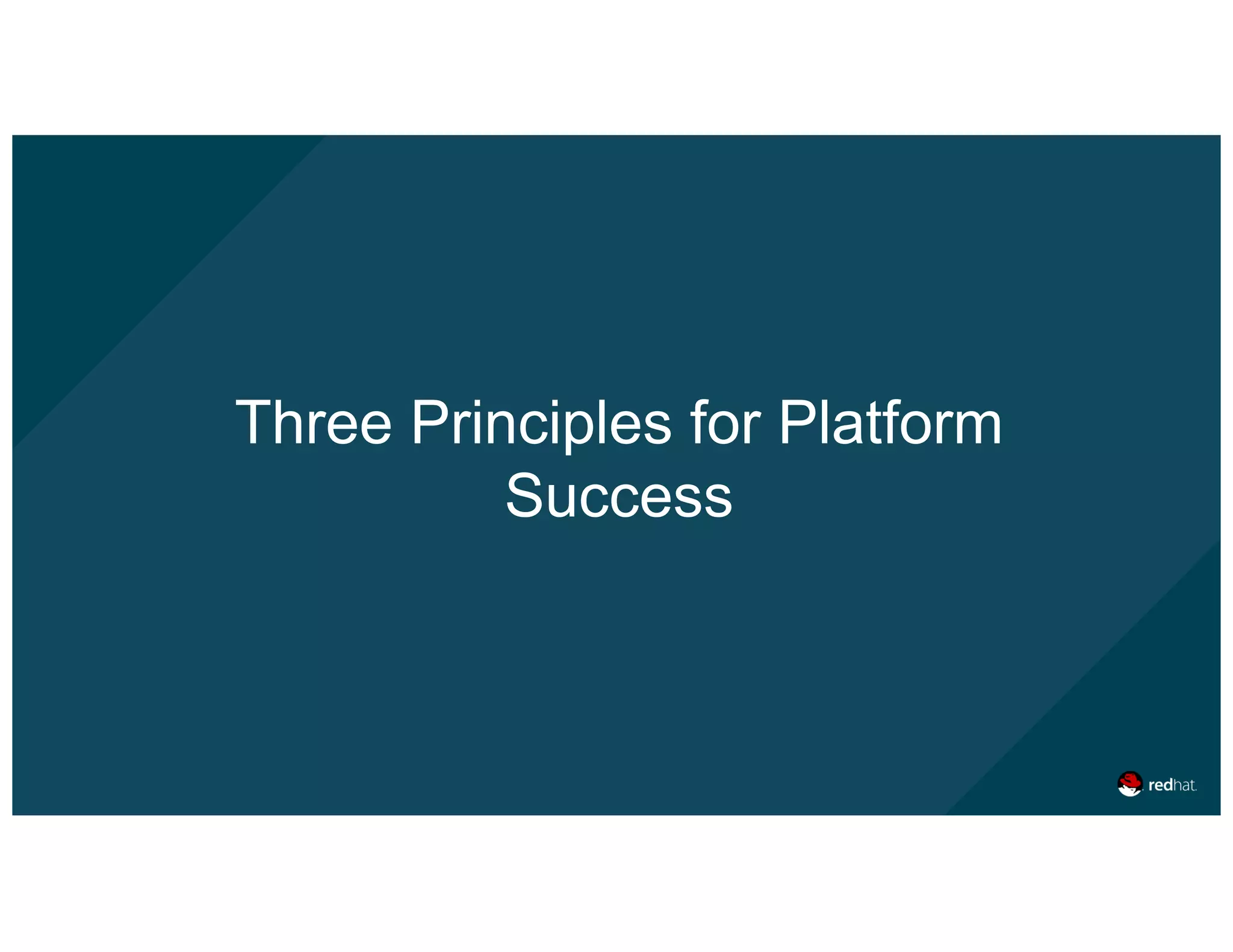 Inside mind of a successful platform architect / Gartner APPS 2016 | PDF