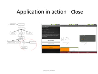 Application in action - Close




           Unlocking Android
 