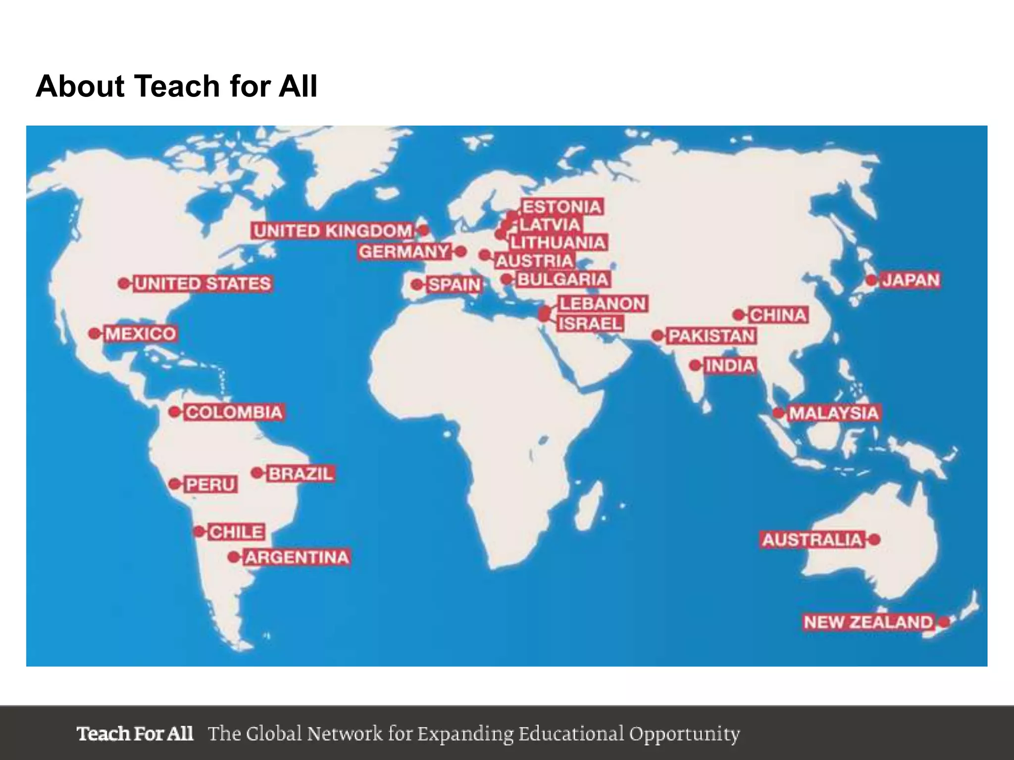 About Teach for All
 