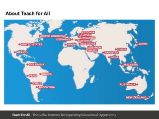 About Teach for All
 