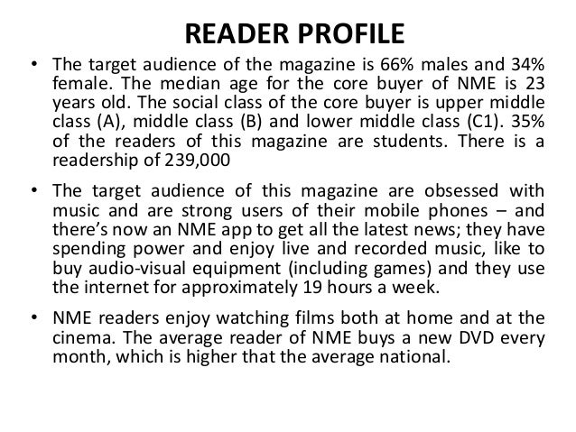 Image result for nme magazine audience profile