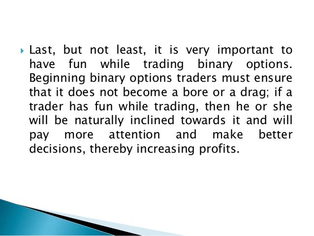 inside the binary option