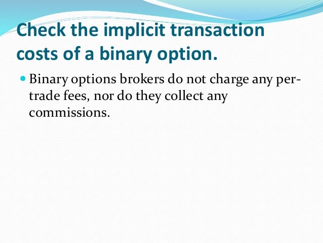 inside the binary option