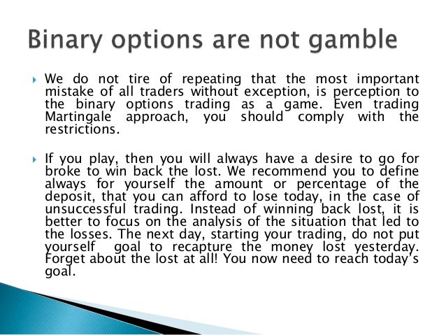 break even strategy for trading binary options