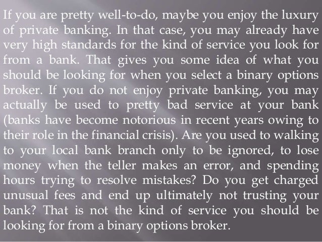 Worst binary options brokers