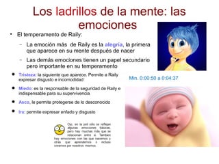 Los ladrillos de la mente: las
emociones
El temperamento de Raily:
− La emoción más de Raily es la alegría, la primera
qu...