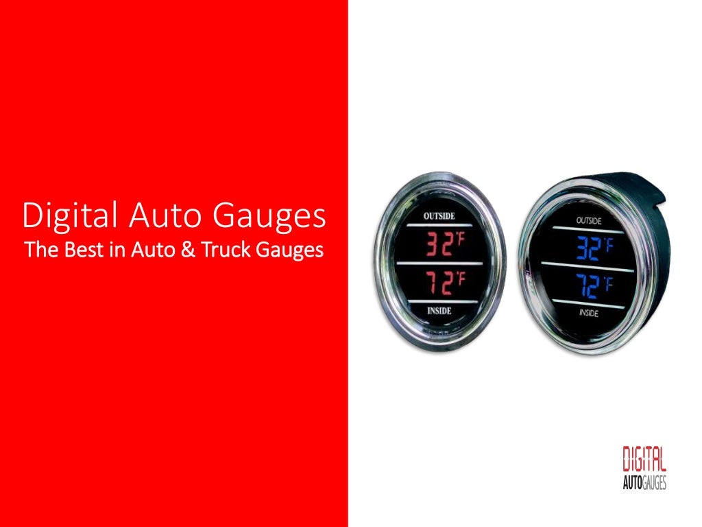 Inside Outside Auto Thermometer Gauge for Trucks and Cars dual display