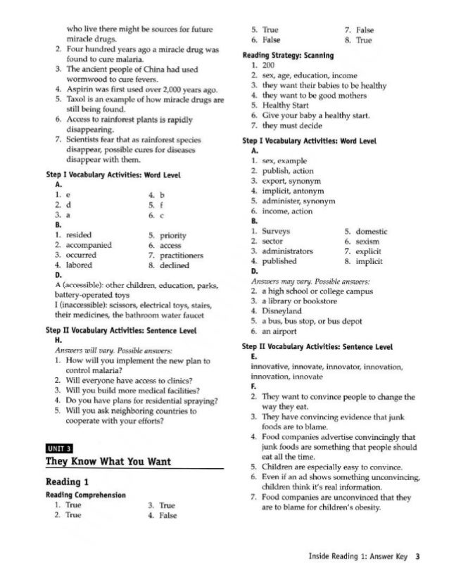 Inside reading 1 instructor s pack