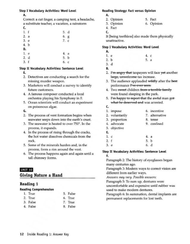 Inside reading 1 instructor s pack