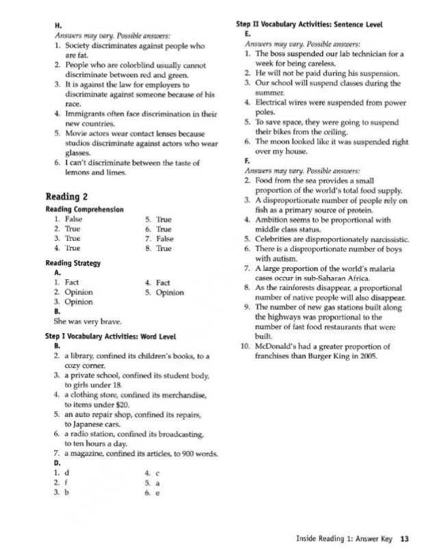 Inside reading 1 instructor s pack