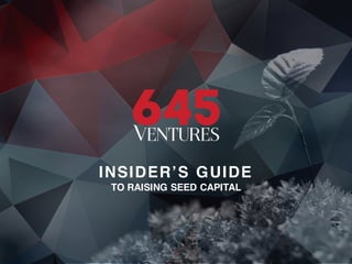 1
INSIDER’S GUIDE
TO RAISING SEED CAPITAL
 