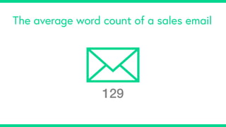 The average word count of a sales email
129
 