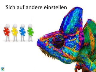 Sich auf andere einstellen
 