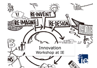 Innovation
Workshop at IE
 