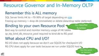 Inside SQL Server In-Memory OLTP | PPTX