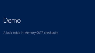 Inside sql server in memory oltp sql sat nyc 2017 | PPTX