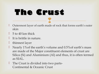 INTERIOR OF THE EARTH | PPT