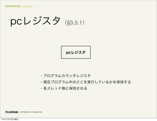 #yakiniku4j in Osaka




                                              §3.5.1




               COPYRIGHT 2011 PLUGRAM, INC.




11   11   14
 