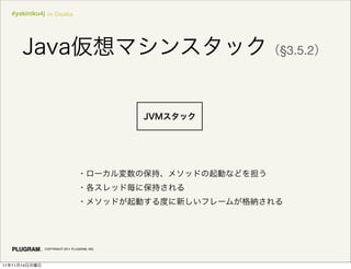 #yakiniku4j in Osaka




                                              §3.5.2




               COPYRIGHT 2011 PLUGRAM, INC.




11   11   14
 