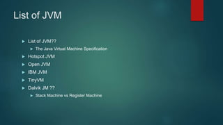 Inside the jvm | PPTX