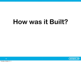 How was it Built?




          16
Thursday, October 27, 11
 