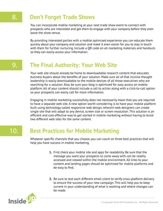 Mobile Marketing for Lead Generation and More