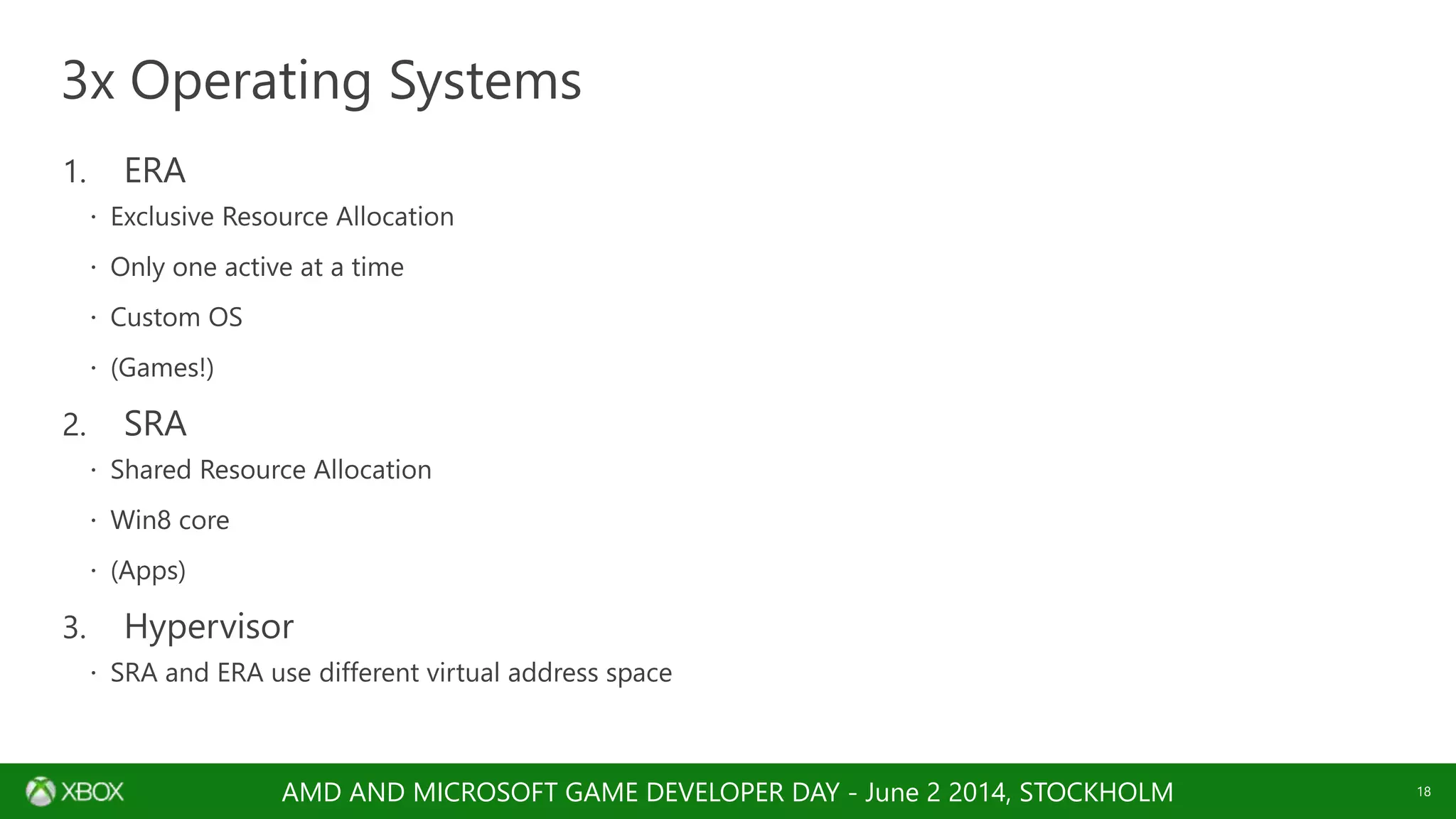 AMD AND MICROSOFT GAME DEVELOPER DAY - June 2 2014, STOCKHOLM
 