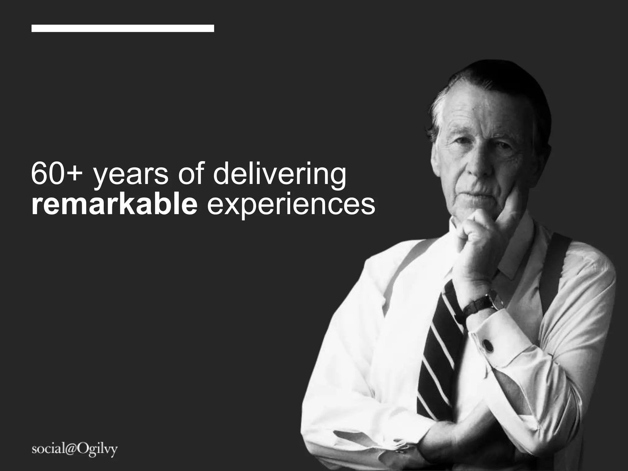 60+ years of delivering
remarkable experiences
 