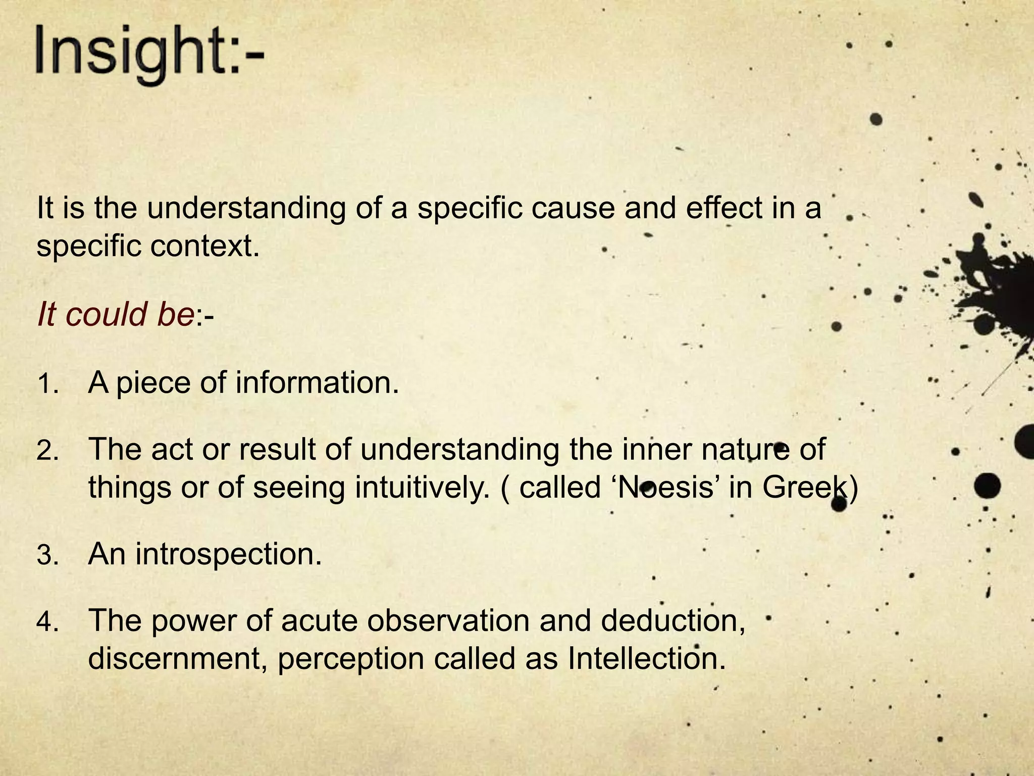 Insight - Psychiatry | PPTX